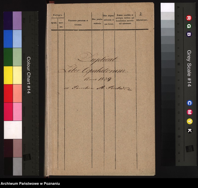 Obraz 4 z jednostki "Duplicat baptisatorum, copulatorum, mortuorum"