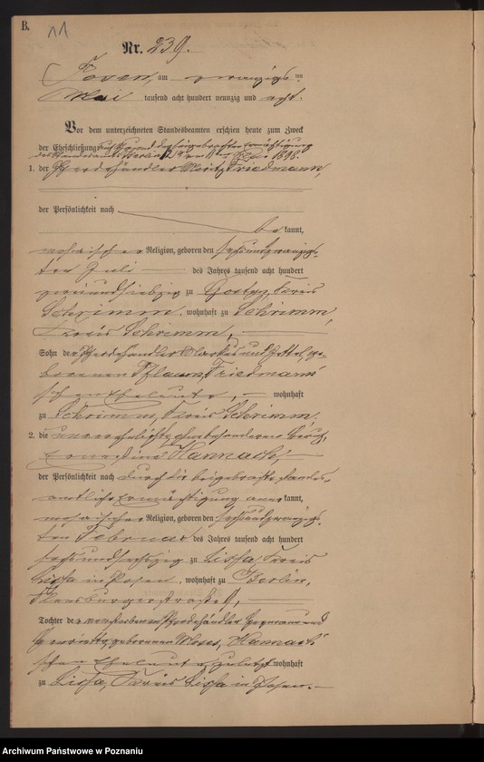 Obraz 14 z jednostki "Księga małżeństw t. II"