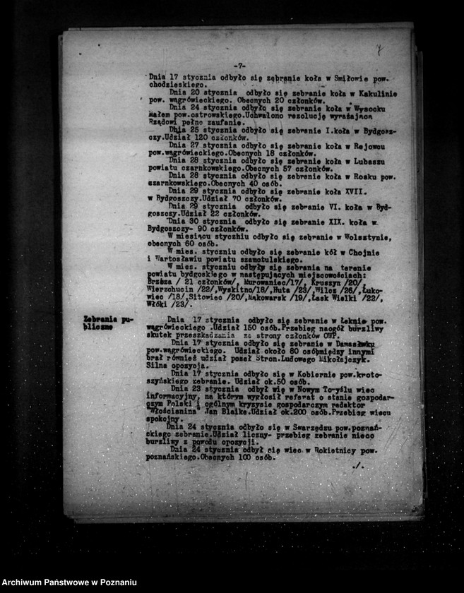 Obraz 11 z jednostki "Sprawozdania z polskiego legalnego ruchu polityczno-społecznego za miesiące styczeń, luty, marzec 1932 r."