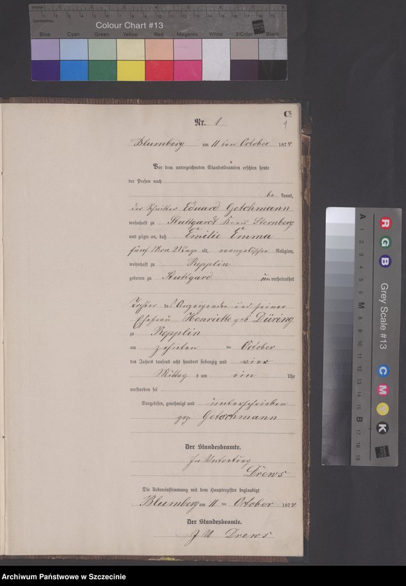 Obraz z jednostki "Sterbe-Register (Neben-Register)"