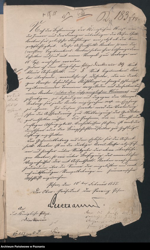 Obraz 5 z jednostki "A. betr. die Erteilung von Aufenthalts-Karten an polnische Flüchtlinge und Namensverzeichnis"