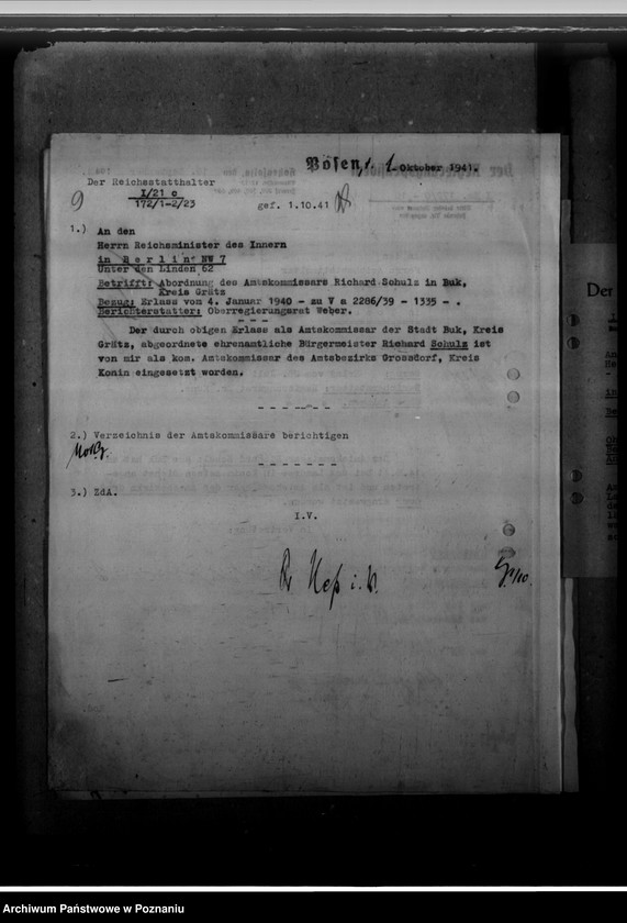 Obraz 13 z jednostki "Schulz, Richard - komisarz obwodowy"