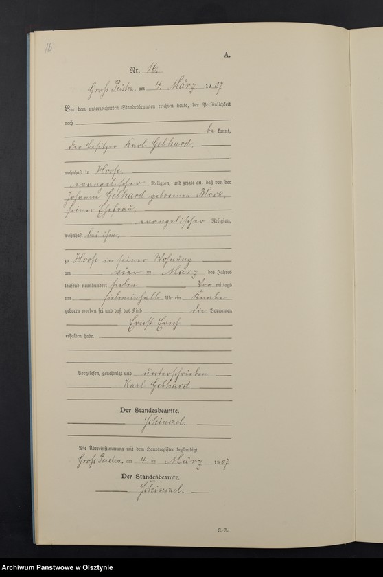 Obraz 18 z jednostki "Geburts-Neben-Register Nr 1 - 35"