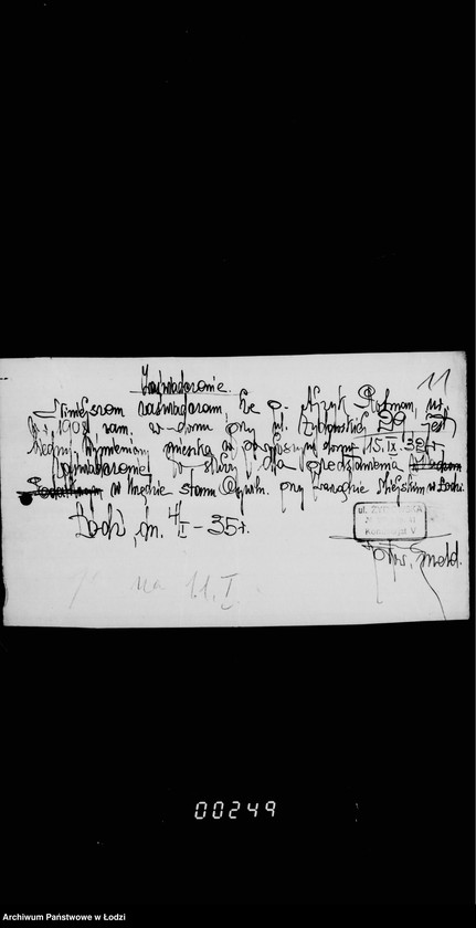 Obraz 15 z jednostki "Akta dotyczące spraw Urzędu Stanu Cywilnego"