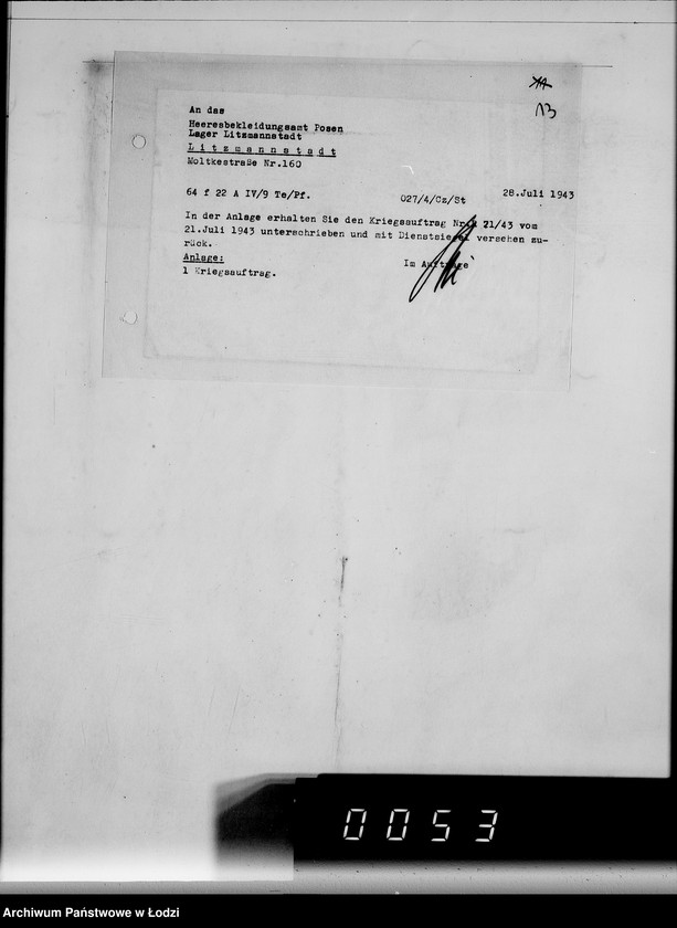 Obraz 17 z jednostki "Auftrag R.71/43 H BA.L L