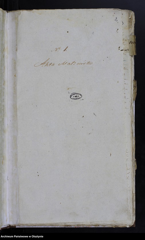 image.from.unit.number "Duplicat. Akta Małzenstw, Urodzenia, Zapowiedzi, Zeyscia Gminy Janów 1818/19-ty"