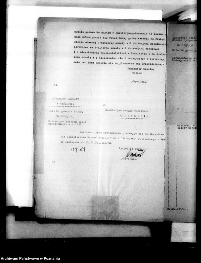 Obraz 7 z jednostki "Budynki i remonty [Sprawozdania dotyczące budowy publicznych szkół powszechnych i kredytów inwestycyjnych na szkolnictwo średnie]"