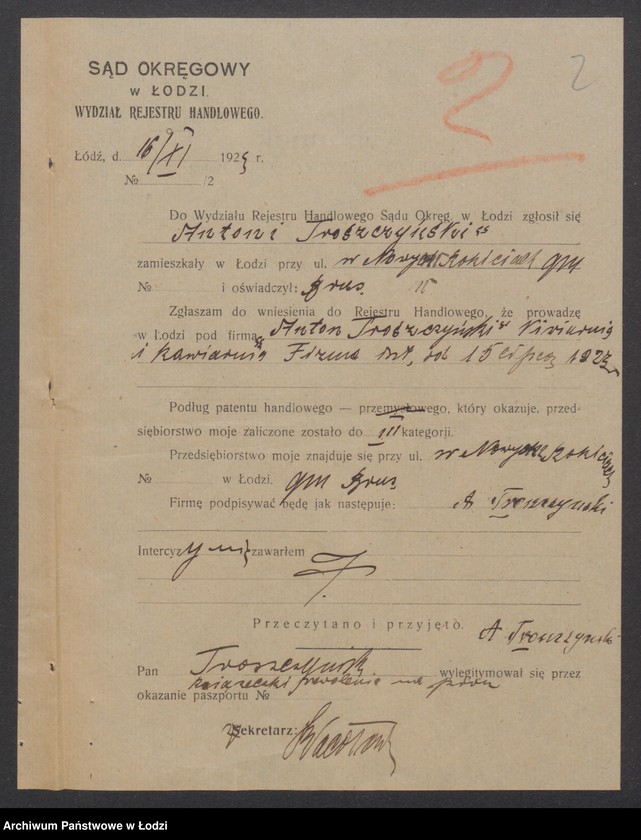 Obraz 4 z jednostki "Antoni Traszczyński- piwiarnia i kwiaciarnia"