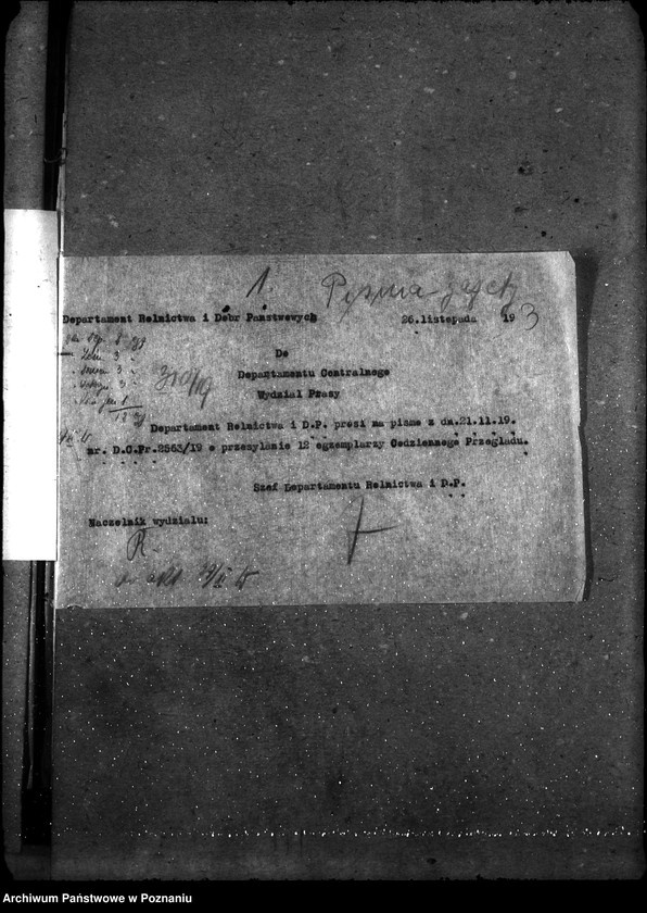 Obraz 8 z jednostki "Sprawy gospodarcze-ogólne Pisma i gazety"