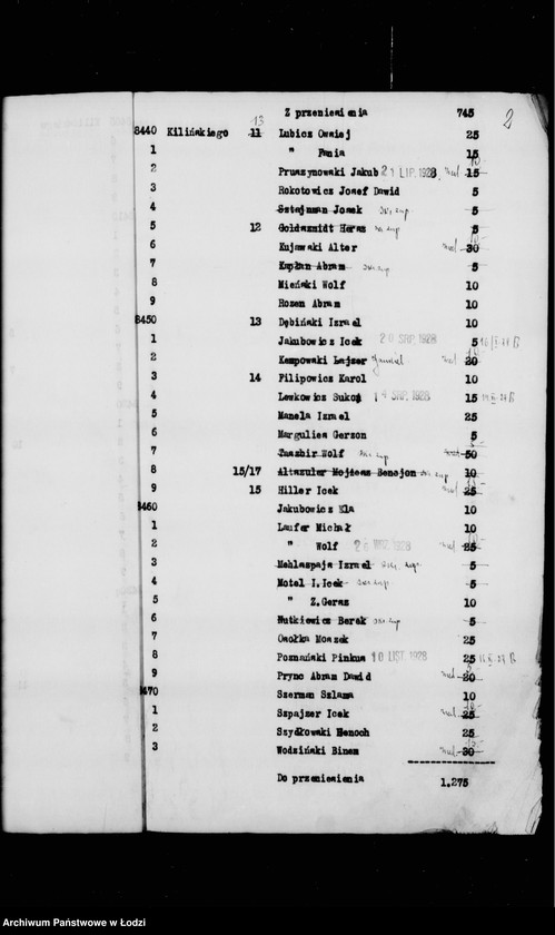 Obraz 5 z jednostki "Rejestr poborczy"