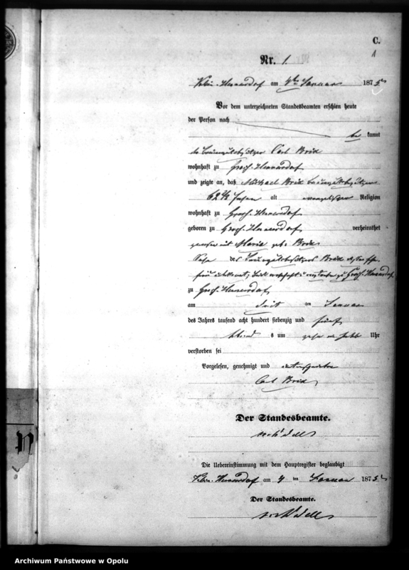 image.from.unit.number "Sterbe-Neben-Register des Standesamtsbezirks Hennersdorf [1875]"