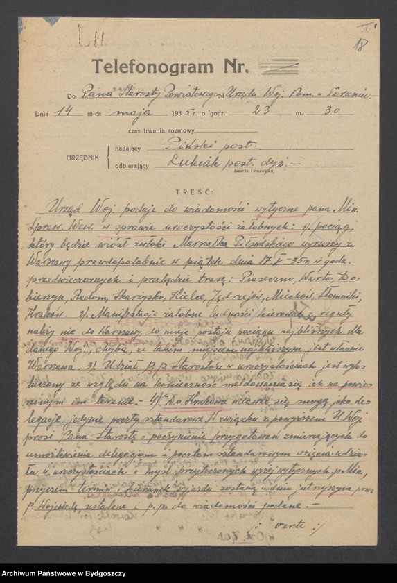 image.from.unit.number "Akta dot. zgonu I-go Marszałka Polski Józefa Piłsudskiego"