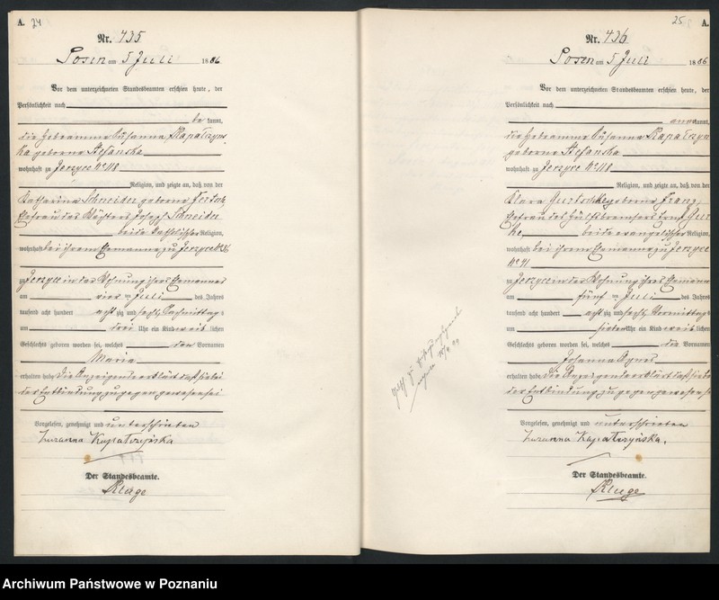 Obraz 16 z jednostki "Księga urodzeń t. II"