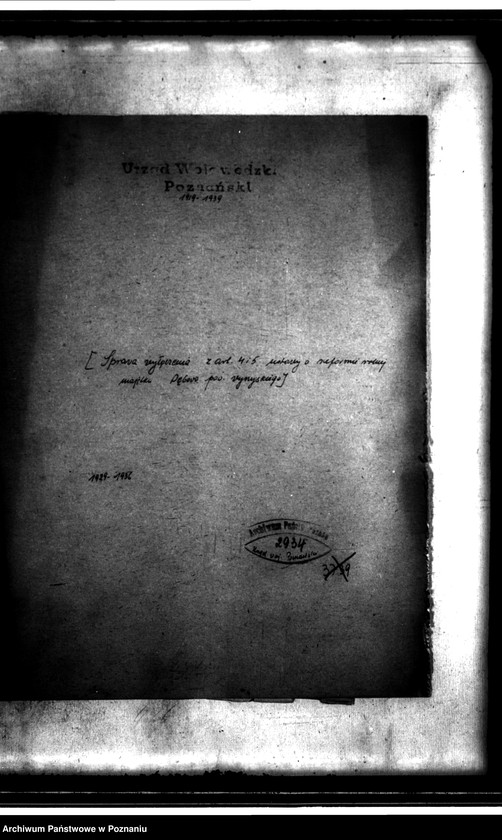 Obraz 4 z jednostki "Sprawy wyłączenia z art. 4/5 ustawy o wykonaniu reformy rolnej majątku Dębowo powiatu wyrzyskiego"