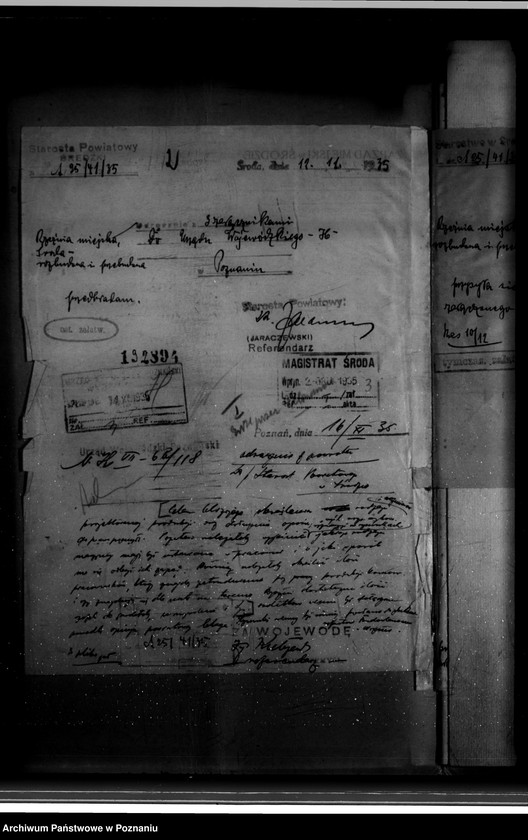 Obraz 6 z jednostki "Zatwierdzenie zakładu przemysłowego /rzeźni Miejskiej/ własność Zarządu Miejskiego w Środzie"