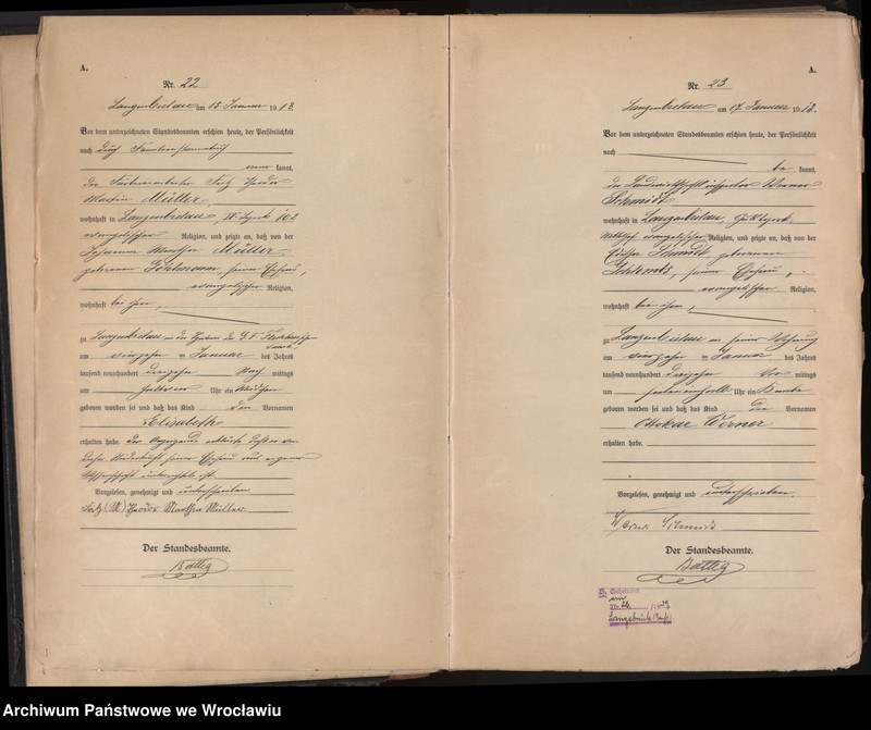 image.from.unit.number "Księga urodzeń Bielawa (Langenbielau) 1913"