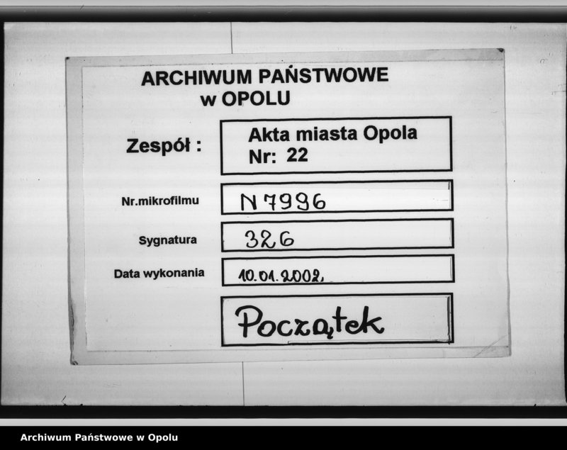 Obraz 1 z jednostki "Journal über sämmtliche beim Magistrat zu Oppeln eingehende Dienstsachen"