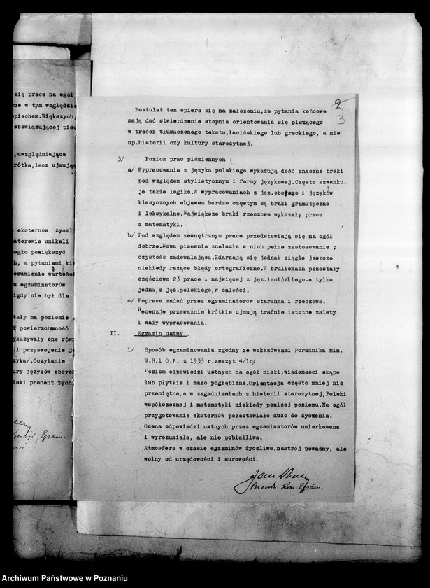 Obraz 6 z jednostki "[Gimnazjum Marii Magdaleny w Poznaniu protokoły z egzaminu dojrzałości eksternów]"