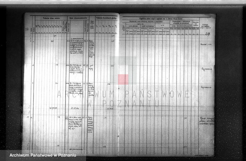 image.from.unit.number "Plan urządzenia gospodarstwa leśnego dla lasu majętności Rudki w powiecie szamotulskim 1929-1939"