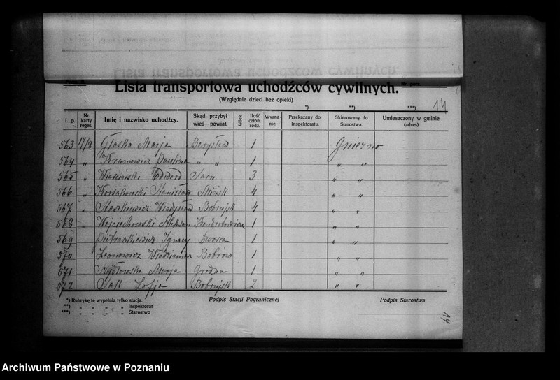 Obraz 18 z jednostki "Lista uchodźców cywilnych."