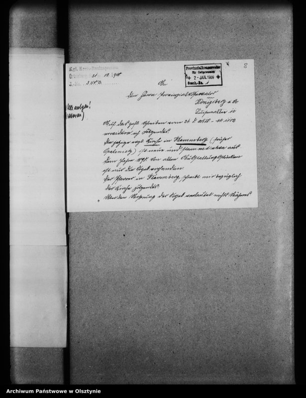 image.from.unit.number "Flammberg / Opalenietz /, evangelische Kirche"