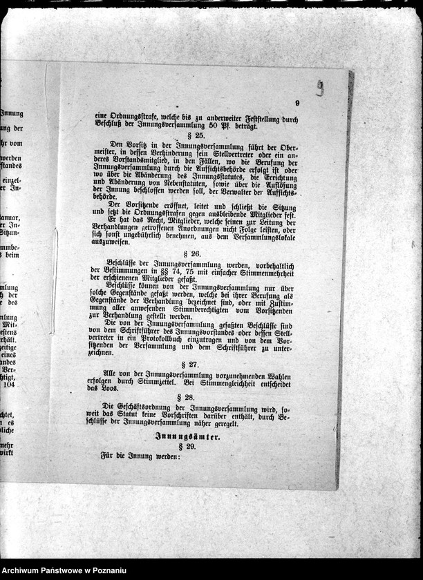 Obraz 12 z jednostki "Statut der Böttcher-Meister-Innung zu Posen"