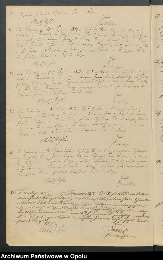 Obraz 18 z jednostki "Register über die Sterbefälle unter der Juden und deren bürgerliche Beglaubigung nach dem Gesetze vom 23-ten Juli 1847"