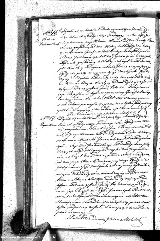 Obraz 14 z jednostki "Księga zwana Dupplikat obejmująca Akta Urodzonych Zaślubionych i Zmarłych w Parafii Metelskiej z Roku 1847"