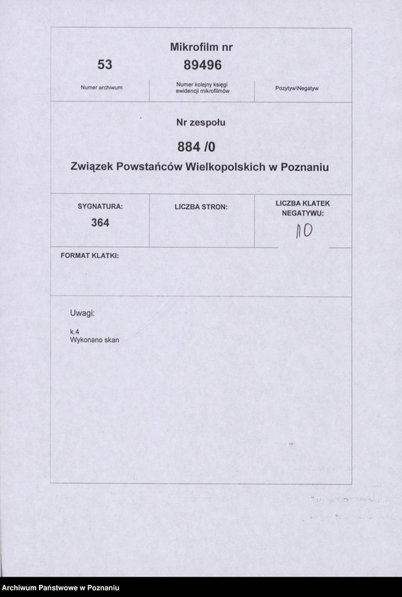 Obraz 9 z jednostki "Wykaz literatury związanej z powstaniem wielkopolskim - sporządzony przez Niemców."