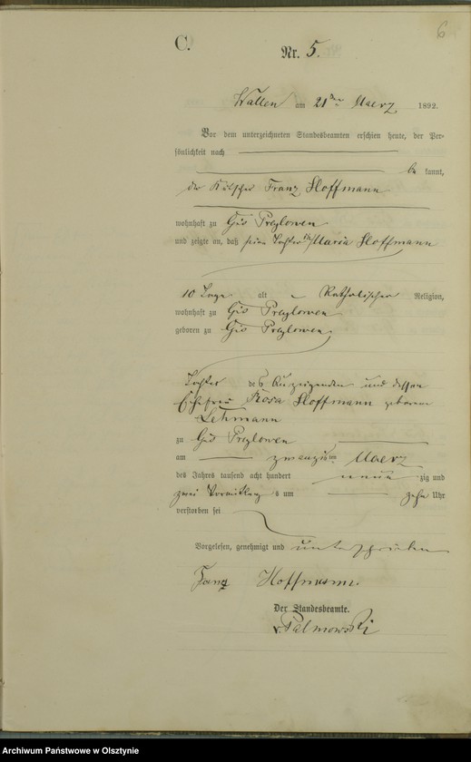 image.from.unit.number "Sterbe-Haupt-Register Nr 1 - 30"