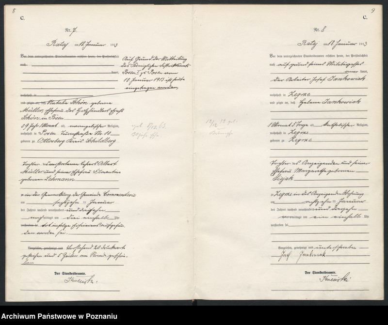 Obraz 7 z jednostki "Księga miejscowa zgonów [Rejestr główny zgonów]"