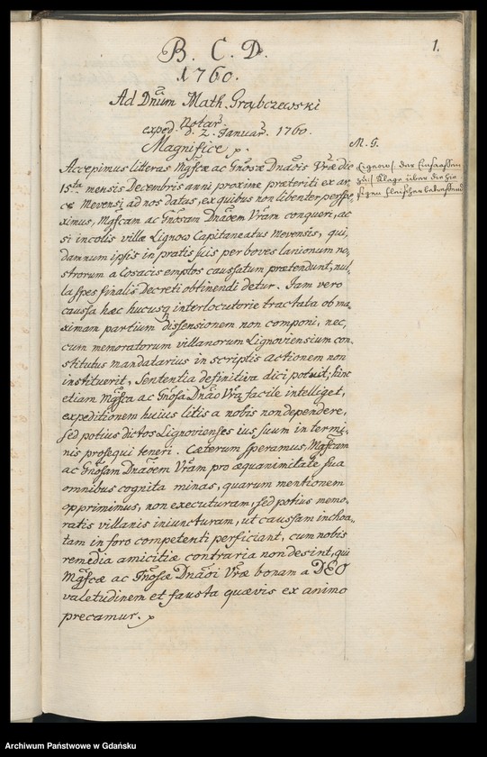 image.from.unit.number "[Liber missivarum]. Index nominum eorum ad quos praecedentes literae exaratae sunt. Register der in […] Briefen enthaltenen Sachen"