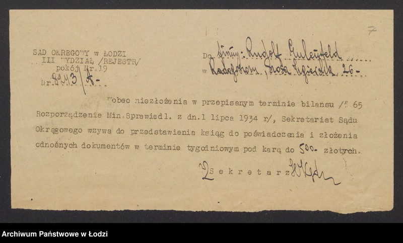 Obraz 9 z jednostki "Rudolf Eulenfeld- sklep galanteryjny"