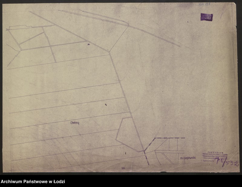 Obraz 2 z jednostki "Plan m. Łodzi 1:2000. Sekcja NW121"