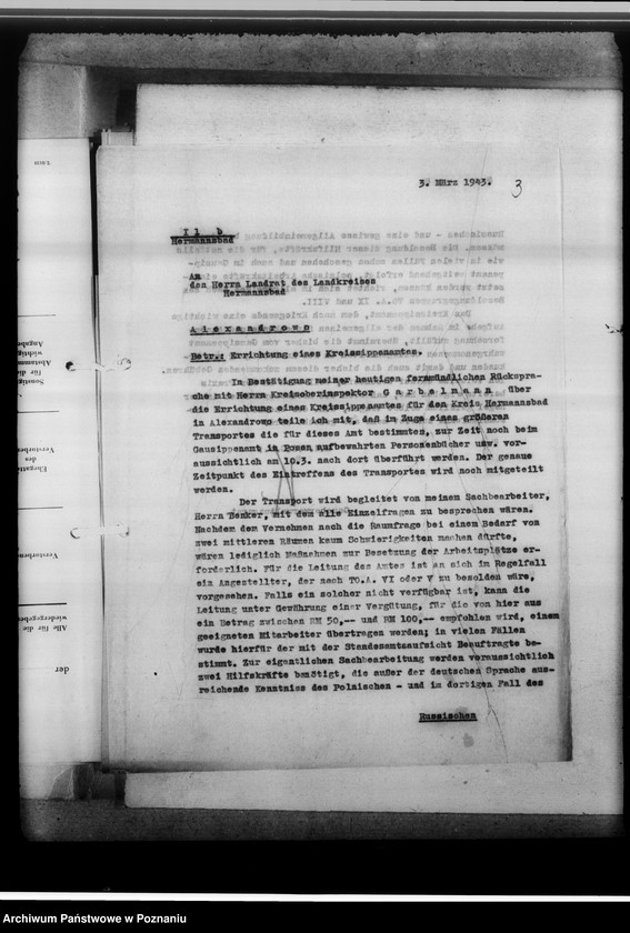 Obraz 7 z jednostki "[Korespondencja w sprawach organizacyjnych i działalności], Kreissippenamt Hermannsbad [Ciechocinek, powiat Aleksandrów Kujawski, województwo bydgoskie]"