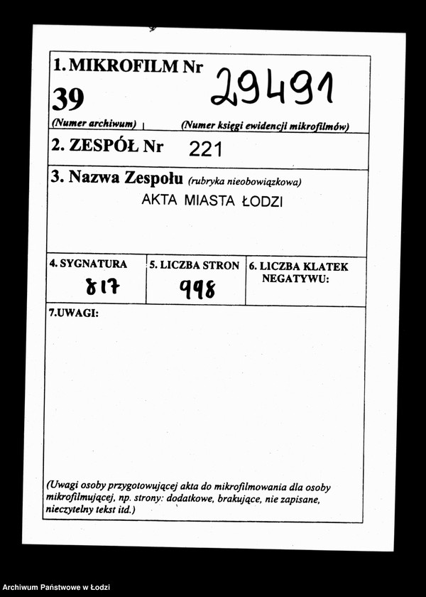 Obraz 2 z jednostki "Akta tyczące się przesiedleń"