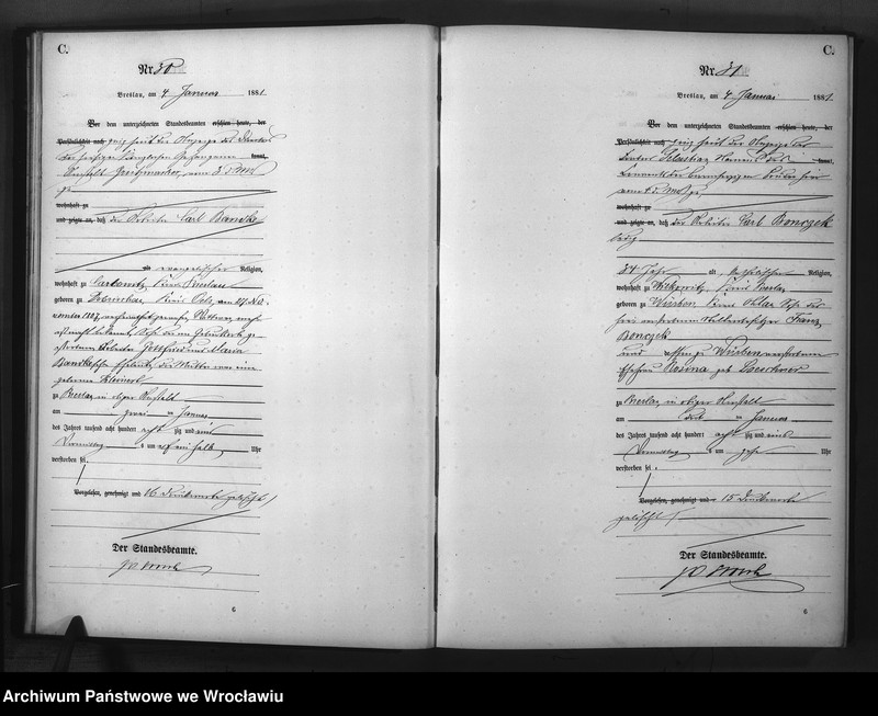 image.from.unit.number "Sterbe-Haupt-Register Breslau II 1881 Band 1"