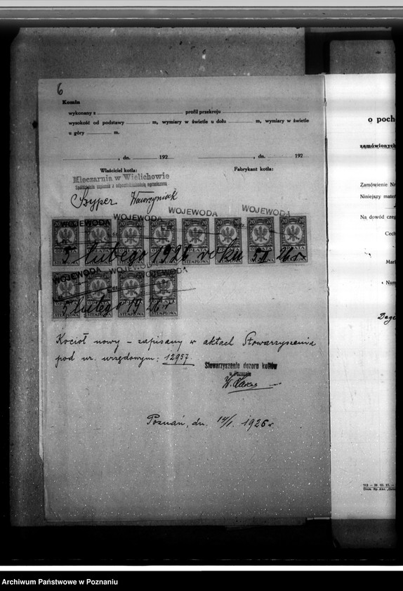 Obraz 10 z jednostki "Mleczarnia w Wielichowie - Spółdz. z ograniczoną odpowiedzialnością nr woj. kotła 5898"