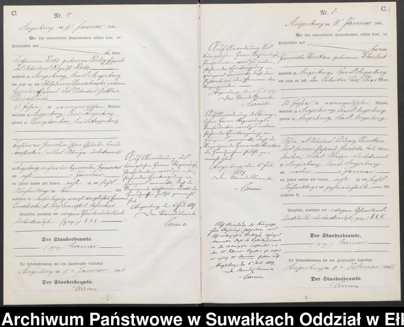 image.from.unit.number "Sterbe-Neben-Register des Preussischen Standes-Amtes Angerburg Kreis Angerburg"