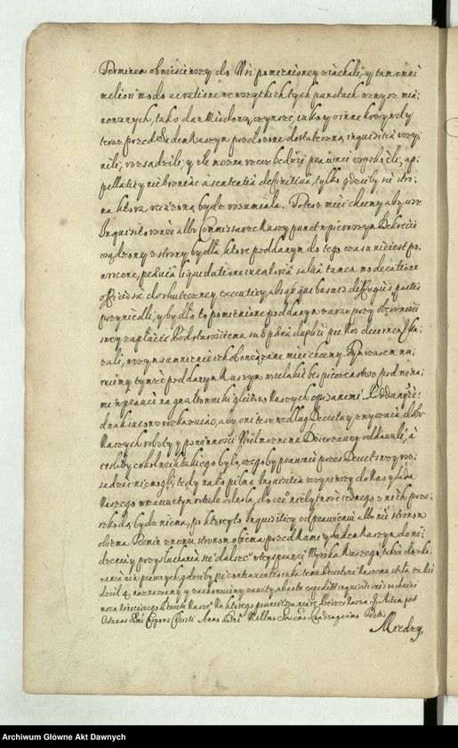 image.from.unit.number ""Dekreta referendarskie za urzędu wielebnego księdza Wacława z Leszna Leszczyńskiego referendarza koronnego, proboszcza płockiego, łęczyckiego, kanonika krakowskiego. Między starostami i dzierżawcami dóbr królewskich a poddanymi. Ab anno Dni 1643 ad annum 1645 ferowane"."