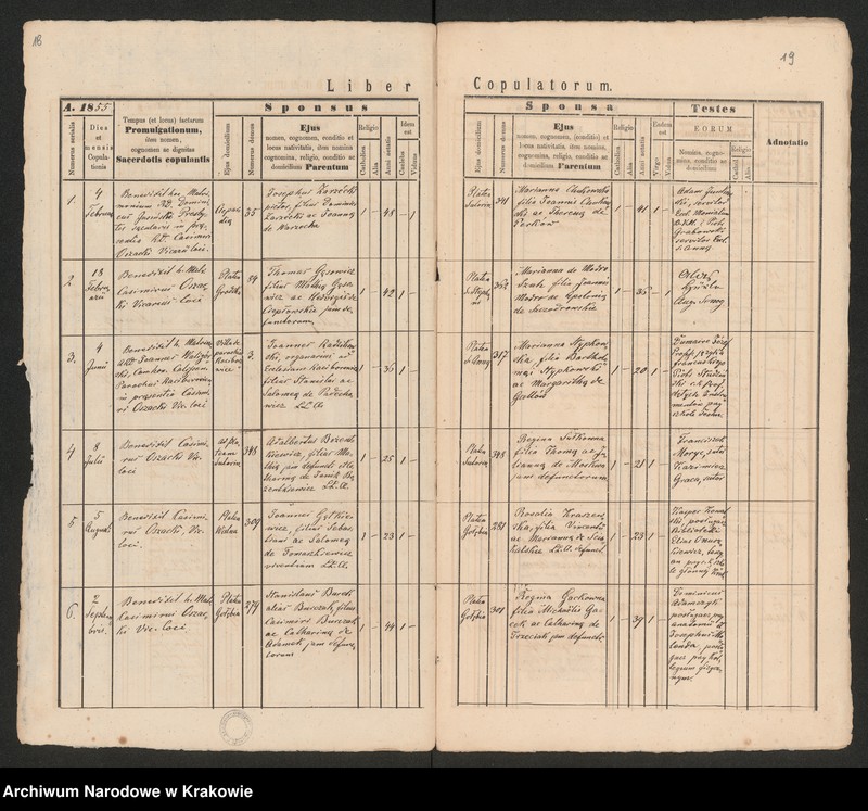 Obraz 12 z jednostki "[Księga małżeństw]"