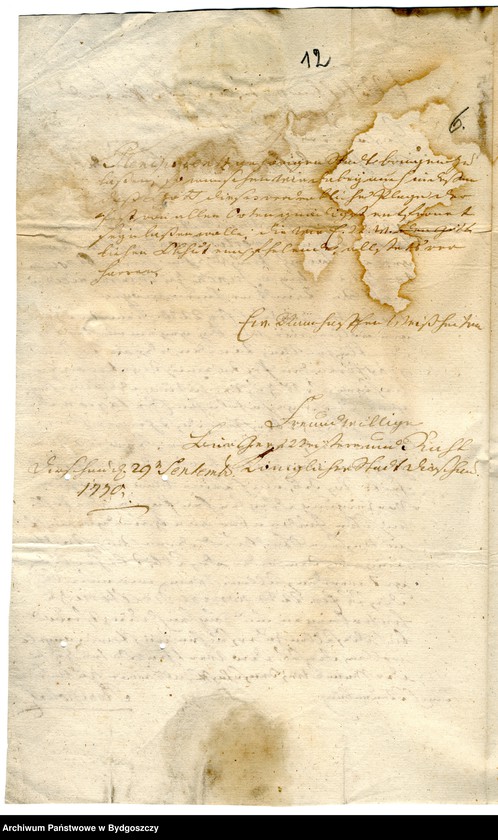 image.from.unit.number "Schriftwechsel der Stadt Neuenburg mit Dirschau"