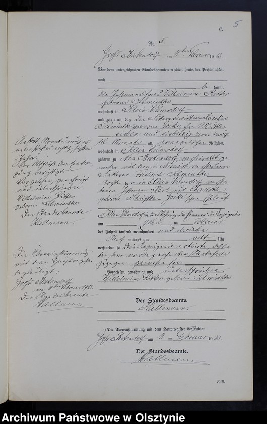 image.from.unit.number "Sterbe-Neben-Register Nr 1 - 33"