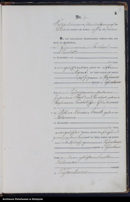 image.from.unit.number "Heiraths-Haupt-Register Nr 1 - 25"