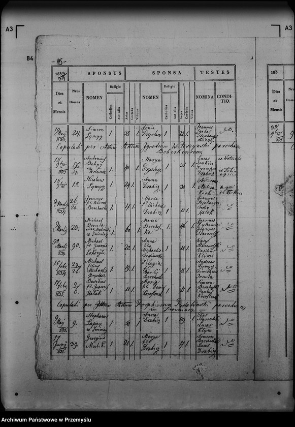 Obraz 19 z jednostki "[Kopie ksiąg metrykalnych parafii Dydiowa z filią Łokieć (dekanat Lutowiska)]"