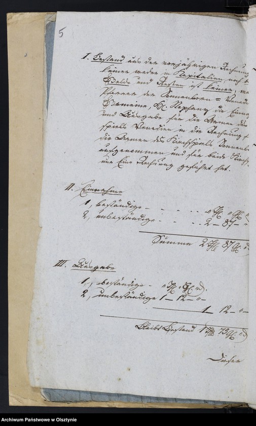 image.from.unit.number "Summarische Auszüge aus der Rechnungen über Einnahme und Ausgabe der Kirche zu Venedien"