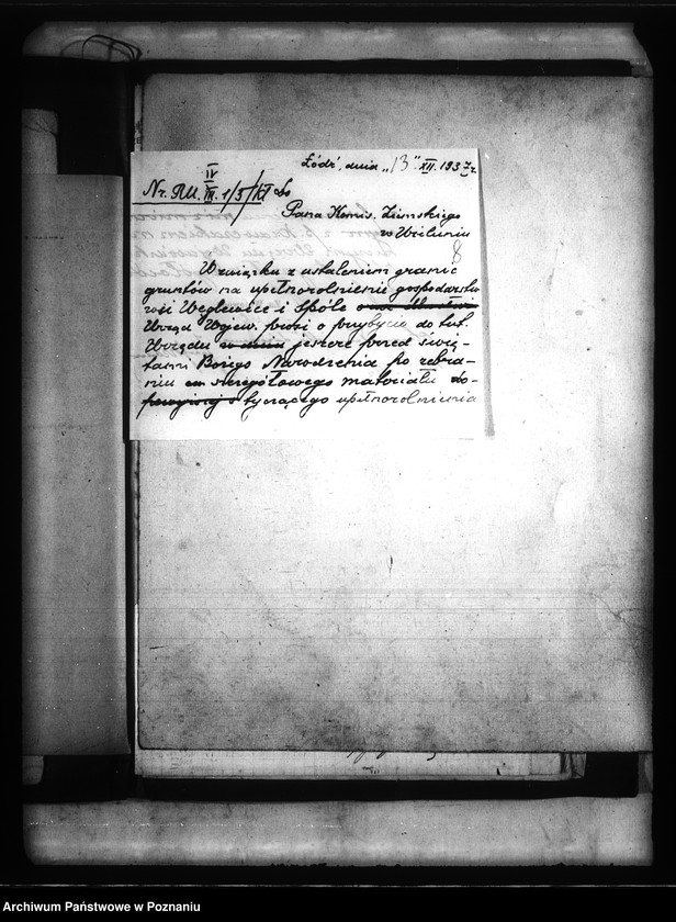 image.from.unit.number "Parcelacja majątku Obałki, Wietrzychowice, Naczechowo /przymusowy wykup/"