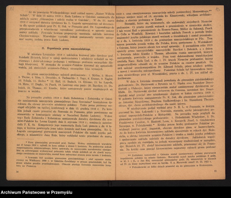 image.from.unit.number "Sprawozdanie Dyrekcji Państw[owego] Gimnazjum im. Bolesł[awa] Chrobrego w Gnieźnie za lata 1918/19-1928/29"