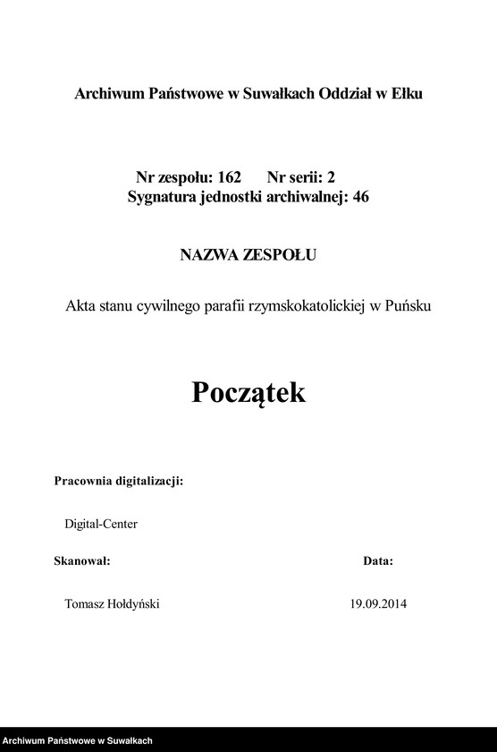 image.from.unit.number "Dokumenty predstavlennyja k bračnym aktam Punskago Rimsko-Katol prichoda s 1907 goda"