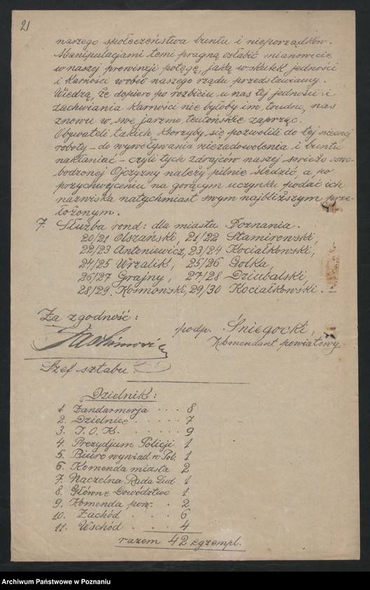 Obraz 4 z jednostki "/Rozkazy dzienne Straży Ludowej byłego Zaboru Pruskiego, przemianowanej następnie na wojsko "Obrony Kraju"/."